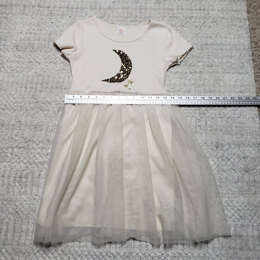 🌙 Wonder Nation Girls Moon Tutu Dress – Size L (10/12) - Picture 3 of 12